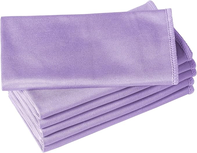 6 Pack Microfiber Glass Cleaning Cloth, 16 Inch X 16 Inch, Lint Free Quickly by Puomue