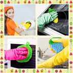 Vesici 10 Pieces Fruit Dish Scrubber Non Scratch Cleaning Sponge Double Layered - Image 5