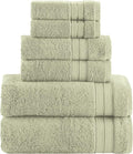 Elegant Comfort Luxury 6-Piece Towel Set, Premium Soft 100% Turkish Cotton by ELEGANTCOMFORT