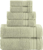 Elegant Comfort Luxury 6-Piece Towel Set, Premium Soft 100% Turkish Cotton by ELEGANTCOMFORT