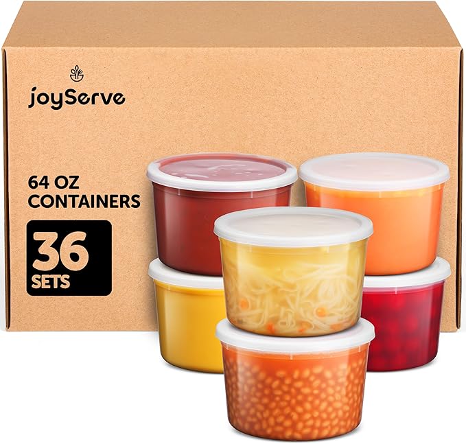 JoyServe 64 oz Food Storage Containers - Image 2