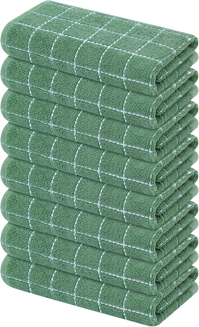 Mordimy 100% Cotton Terry Cloth Kitchen Towels, Super Soft and Absorbent Dish by Mordimy