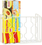 SIMPLE HOUSEWARE Wall Door Mount Kitchen Wrap Organizer Rack - Image 5