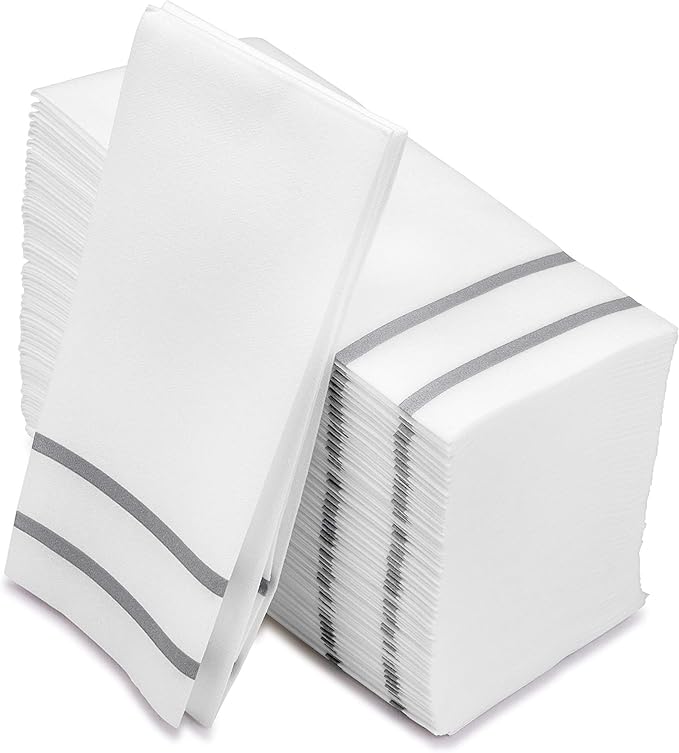 Fete Disposable Hand Towels for Bathroom, Anniversary, and Wedding Napkins for - Image 2