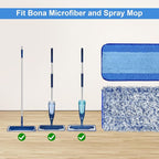 4 Pack Microfiber Cleaning Pad for Bona Mop Safe for Hardwood & Hard Surface - Image 4