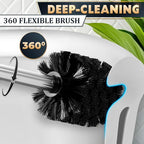 Silver Modern Toilet Brush and Holder Set - Image 7