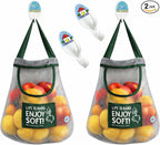 Durable Reusable Hanging Storage Mesh Bags by TAMALL