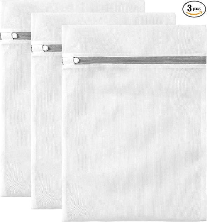 3 Pack Mesh Laundry Bags Medium by MDSXO- Fine Durable Lingerie Delicates Bag by MDSXODirect