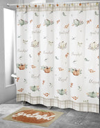 Avanti Linens - Fabric Shower Curtain, Fall Inspired Bathroom Decor - Image 3