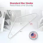 Neaties Plastic Hangers 45 Pack – Made in The USA – 6lb Capacity Standard - Image 2