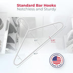 Neaties Plastic Hangers 50 Pack – Made in The USA – 6lb Capacity Standard - Image 2