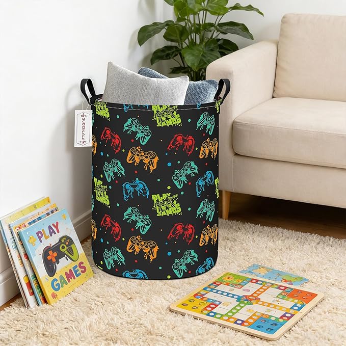 QUEENLALA Large Storage Basket, Laundry Hamper/Bathroom/Home Decor/Collapsible - Image 7
