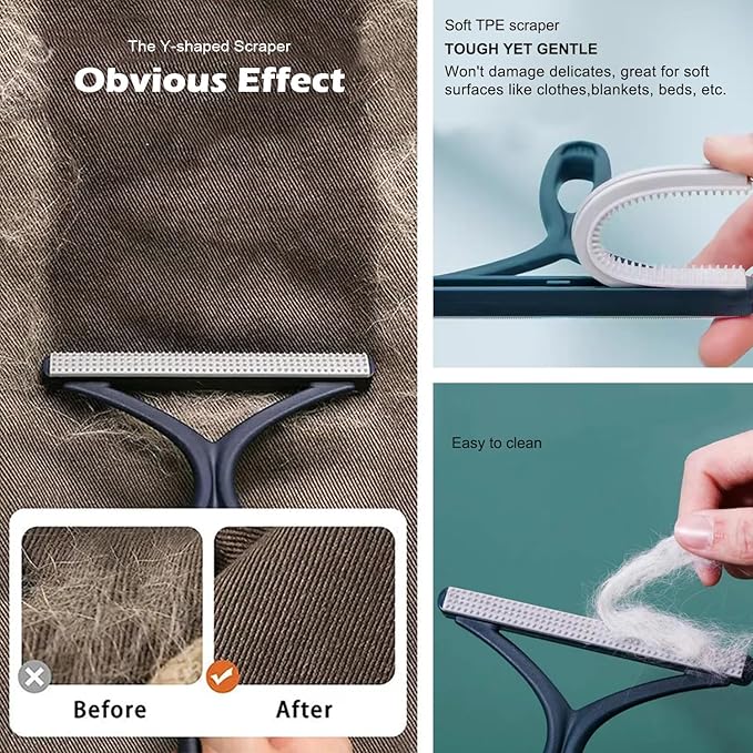 Pet Hair Remover 3-Pack, Dog Cat Hair Remover, Lint Shaver Cleaner Pro - Image 3