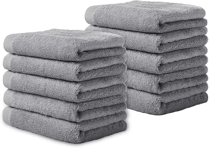 Yoofoss Luxury Washcloths Towel Set 10 Pack Baby Wash Cloth by YOOFOSS