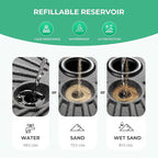 JEAREY 81.5lb Max Capacity Patio Umbrella Stand, Outdoor Umbrella Base Water Filled Stand, Heavy Duty Market Umbrella Holder for Patio, Deck, Poolside (Black) - Image 2