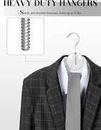 HOUSE DAY Plastic Hangers 50 Pack, Plastic Clothes Hangers Non Slip - Image 3