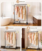 Homde Rolling Clothes Rack - Image 8