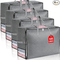 4Pack 105L Extra Large Blanket Storage Bags, Foldable Comforter Storage Bag by Eunhdet