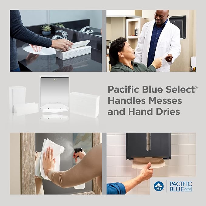 Pacific Blue Select Multifold Premium 2-Ply Paper Towels by GP PRO, 125 Paper - Image 9