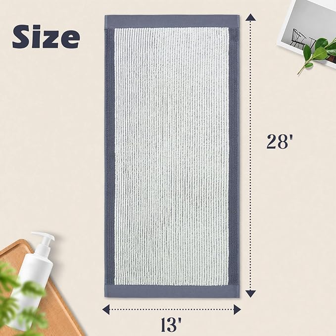 Cleanbear Gray Hand Towels for Bathroom - Image 2