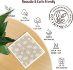 Swedish Dishcloths for Kitchen, 5 Pack Reusable Paper Towels Washable, Super - Image 3