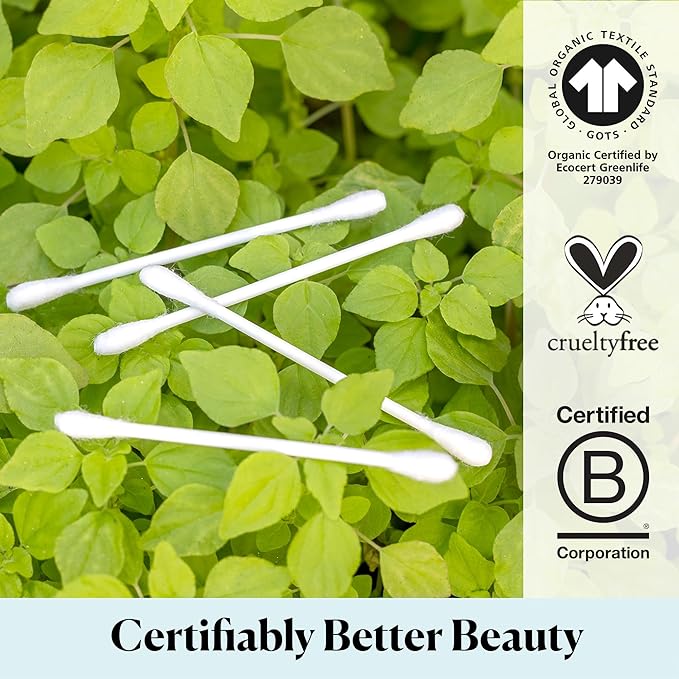 Sky Organics - Organic Cotton Swabs, 500 ct. - Ultra Soft Tips - Strong & - Image 5