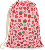 Canvas Laundry Bag with shoulder Strap 24"W x 29"H, Large Drawstring Dirty by CALACH