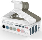 Neaties Plastic Hangers 100 Pack – Made in The USA – 6lb Capacity Standard by NeatiesHangers