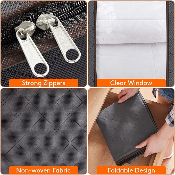 Lifewit Clothes Storage Bag 90L Large Capacity Organizer - Image 4