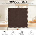 Homaxy 12 Pack Kitchen Dish Cloths, Super Soft and Absorbent Coral Velvet Dish - Image 5