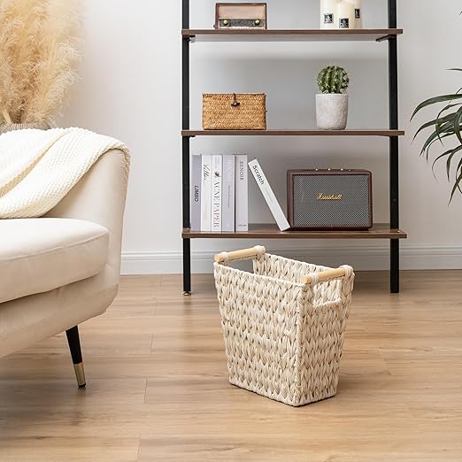 GRANNY SAYS Wicker Waste Baskets, Waterproof Bathroom Trash Can, Waste Basket - Image 6