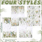 Bencailor 4 Pcs Wild Flower Kitchen Towels Wildflower Floral Hand Dish Towels - Image 3