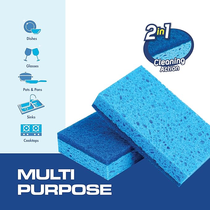 SCRUBIT 48 Pack Kitchen Sponges - Image 5