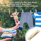 Bivethoi 2.9 Inch Clothes Pins, Wooden Clothespins - Image 5
