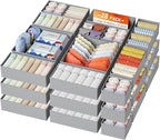 DIMJ Drawer Organizer Clothes, 30 Pack Dresser Organizer, Foldable Closet by DiMJ