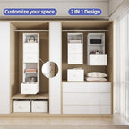 Twira 6-Shelf Hanging Closet Organizer, 2 Separable 3-Shelf Hanging Shelves - Image 6
