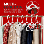 IRIS USA Lightweight Flexible Hangers 50 Pack, Made in USA, Plastic Clothes - Image 6