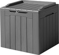 Devoko 31 Gallon Waterproof Outdoor Storage Box Resin Deck Box Lockable and UV Resistant for Patio Furniture,Garden Tools (Grey) by DEVOKO