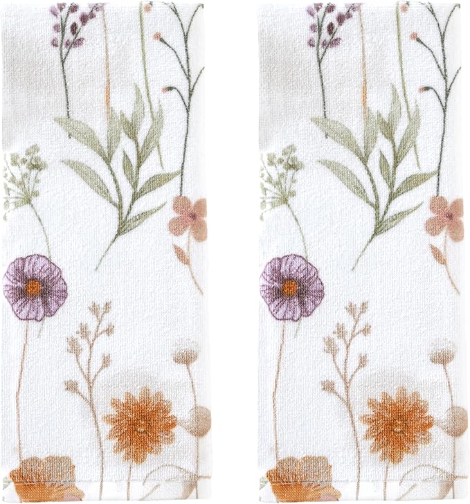 SKL Home Somerset 100% Cotton 2pc Hand Towel Set, Decorative by SKLHomebySaturdayKnightLtd