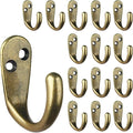 IBosins 15PCS Coat Hooks Wall Mounted Single Prong Robe Hook by IBosins