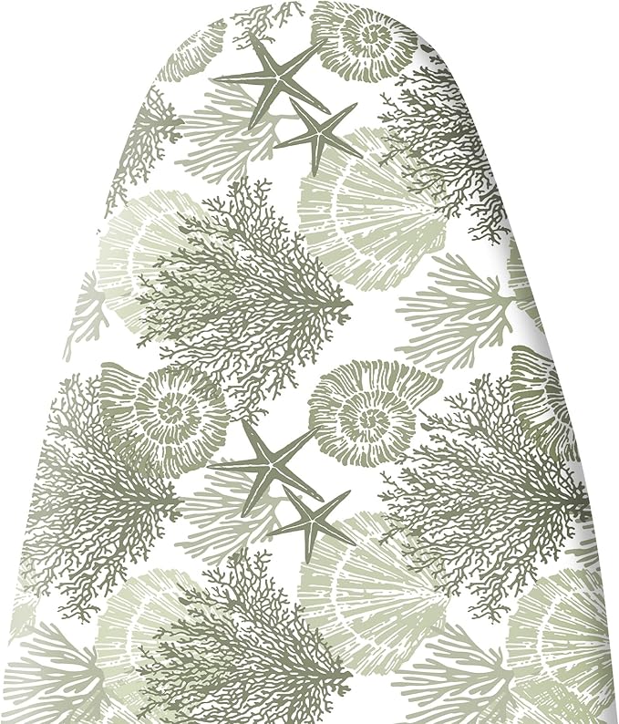 Extra Thick Ironing Board Cover and Pad, Coastal Summer Beach Coral Starfish - Image 6