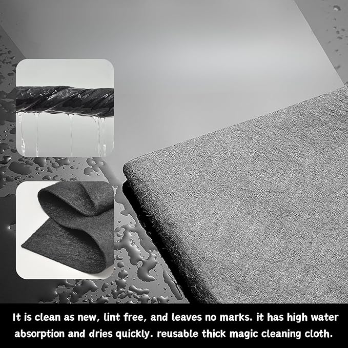 10PCS Thickened Magic Cleaning Cloth, Absorbent Magic Cleaning Glass Cloth - Image 5