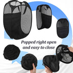 6Pcs Pop up Hampers for Laundry Foldable Mesh Laundry Hamper Baskets - Image 4
