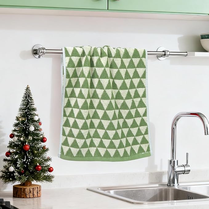 Jacquotha Green Hand Towels for Kitchen & Bathroom, 2 Pack Soft Lightweight - Image 2