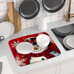 Christmas Snowman Dish Drying Mat - Image 6