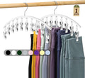 Legging Organizer for Closet, Metal Yoga Pants Hanger w/Rubber Coated 1 Pack by Volnamal