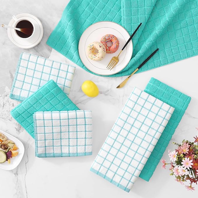 Homaxy Premium Cotton Kitchen Towels 16"x 28", Large Natural Ring Spun 390 GSM - Image 9