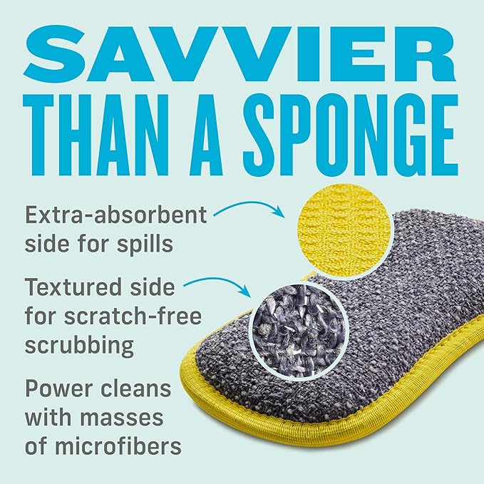 E-Cloth Washing Up Pad, Premium Microfiber Non-Scratch Kitchen Dish Scrubber - Image 4