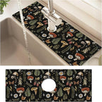 Absorbent Splash Guard Mat for Kitchen Sink, 15×5.5 Inch Cute Fast Drying Drip by Unknown