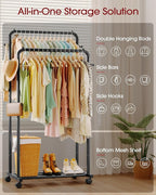Clothes Rack - Double Rods Clothing Rack - Image 3